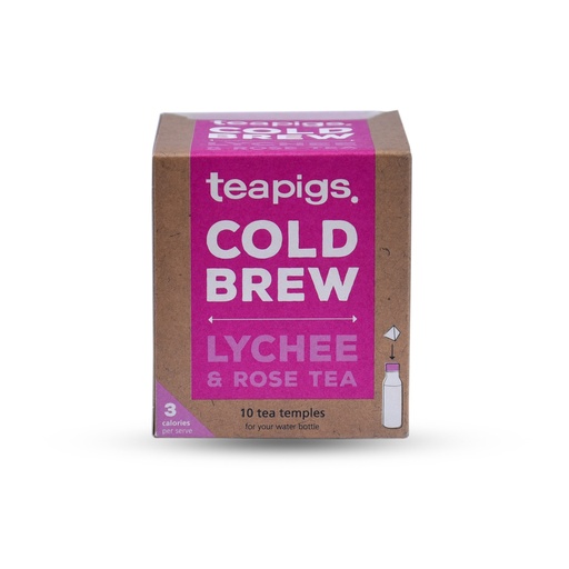 TEAPIGS COLD BREW LYCHEE & ROSE TEA 10 TEMPLES