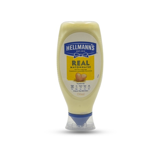 HELLMANN'S SQUEEZY REAL MAYONNAISE 750ML