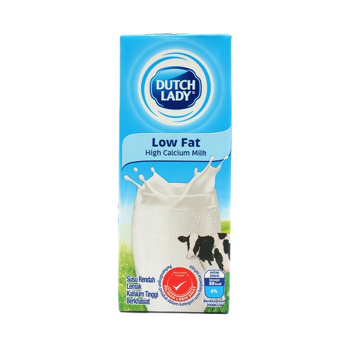 DUTCH LADY LOW FAT UHT MILK 200ML